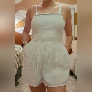 Hollister White Romper